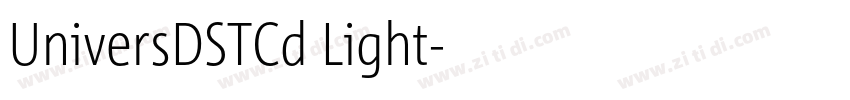 UniversDSTCd Light字体转换